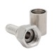 Press Coupling f. smooth PTFE hose w. braid, BSP nut flat seat