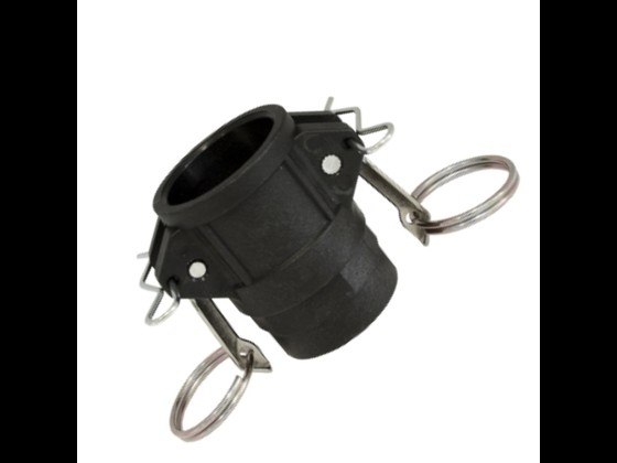 High-quality Camlock female coupling type D. Constructed in polypropylene. Can be used for various liquid or gas lines. Order here.