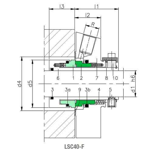 Cartridge seal LSC40-F