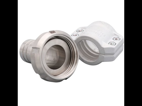Alfotech's ISO nut is made of high-quality stainless steel. Supports connections between 25.0 mm and up to 102.0 mm. Order online via our webshop here.