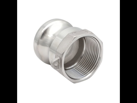 High quality stainless steel Camlock coupling sleeve type A. Can be used for various liquid or gas lines. Order here.