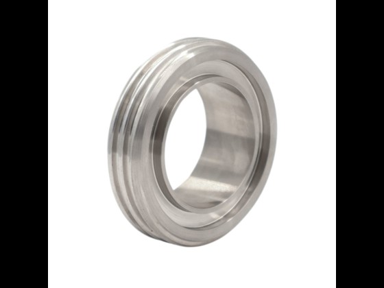 DS male nipple in stainless steel AISI 316L with collar for welding on dairy pipes. Perfect for the food industry. Order now!