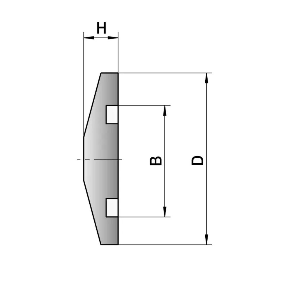 Vacuum blind flange, KF