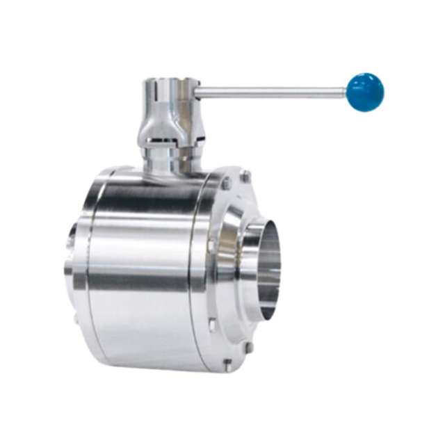 Sanitary ball valve for food