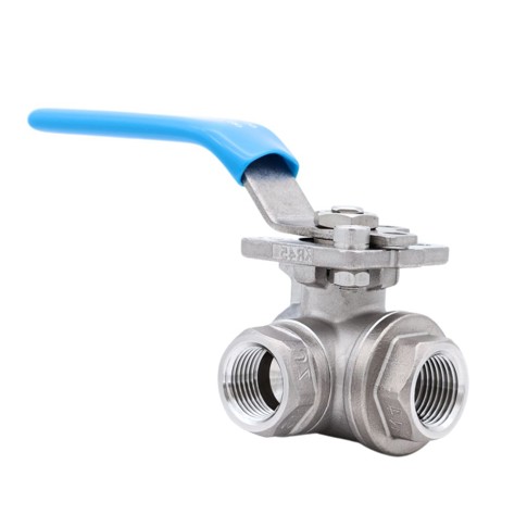 Ball valve, 3-way, T-drilled