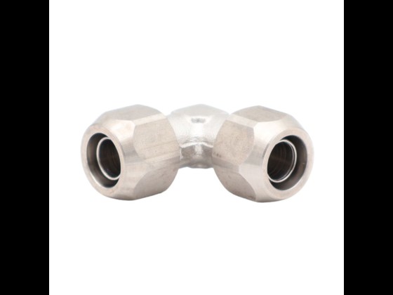 Robust push-on union elbow connector made of stainless steel AISI 316. Suitable for air, water and food. Long service life and high sanitary level. Order here!