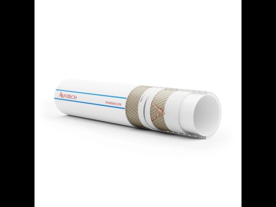 Pharmaflon pharmaceutical hose with high flexibility and temperature resistance. Perfect for sterile and hygienic environments. Order online here!