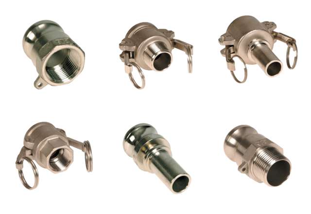 Collage of Camlock coupling types