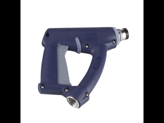 NITO II industrial gun for flushing and cleaning. 3/4’ thread, 1/2" coupling housing and adjustable jet. Up to 25 bar and 90°C. Suitable for industrial use.