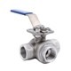 Ball valve, 3-way, L-drilled