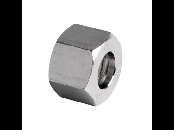 Durable stainless steel nut suitable for compressed air, water, oil and chemical products. Temperature from -60°C to +400°C. Up to 250 bar. Order here!