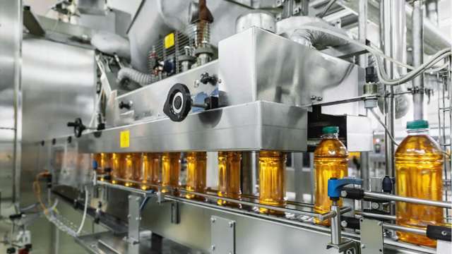 Bottling plant for bottles