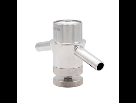 Sampling valve with rinsing connection