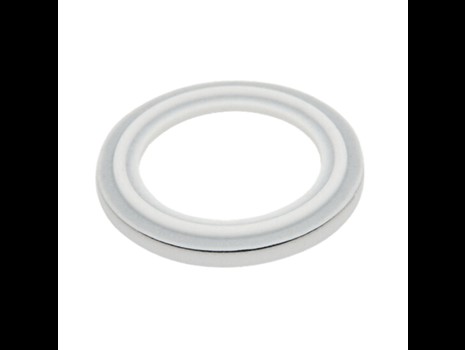 Clamp union lip gasket, PTFE/FPM