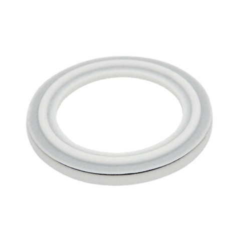 Clamp union lip gasket, PTFE/FPM