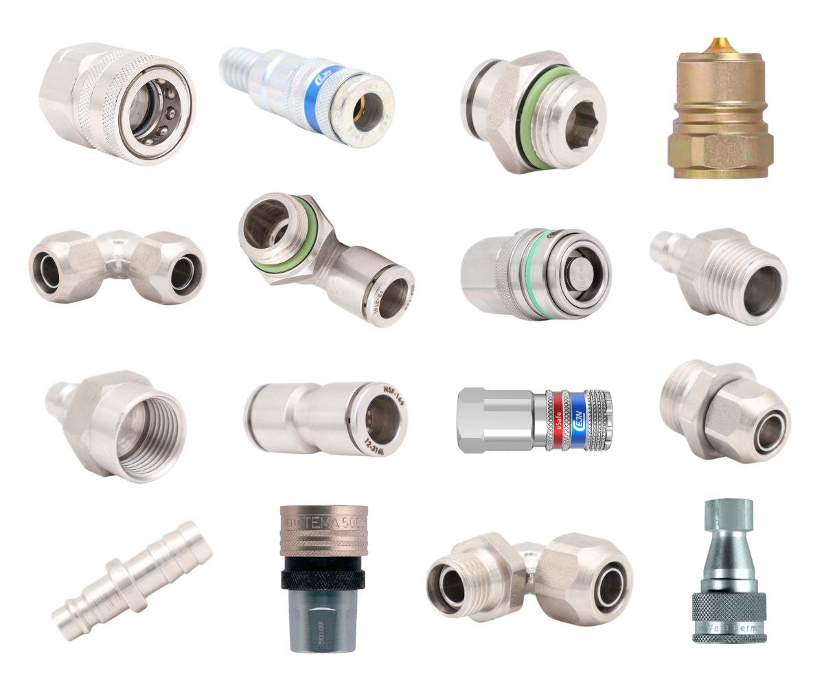 Wide range of industrial and robust fluid and compressed air couplings. Made in unrivaled quality for demanding applications. See the selection here!