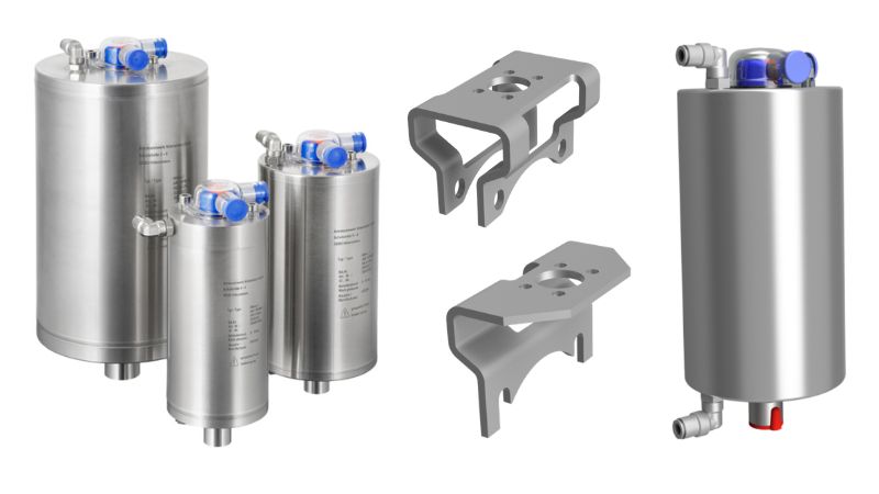 of actuators and retaining plates