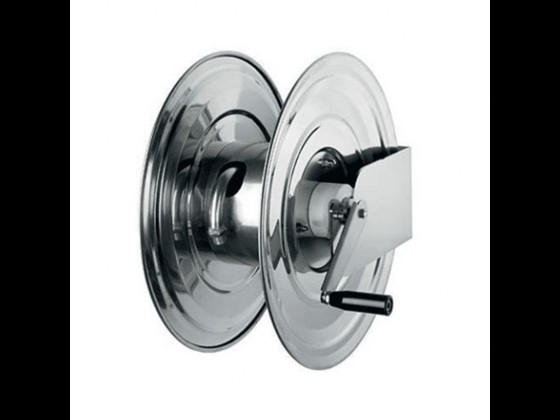 Alfotech's stainless hose reel AFT 9002-9620 AVM is of high quality and has a manual spring reel. Fits 1/2 ”, 3/4” and 1 ”hose (max 35m length). Order here.