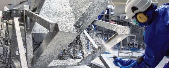 Foam cleaning in process plant