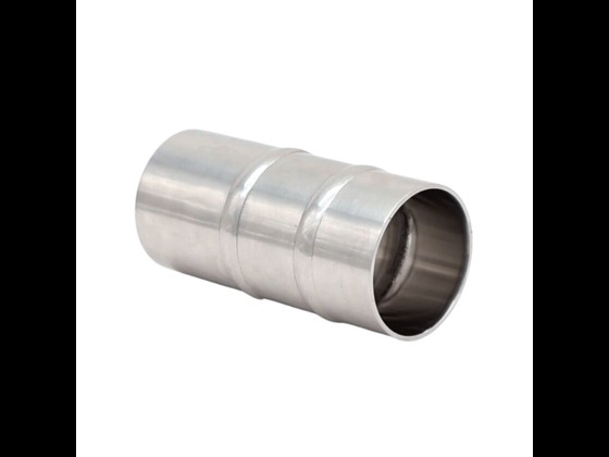 Durable DS/SMS hose connection with 2 beadings, designed for hygienic applications. Perfect for food-grade piping systems. Order here!