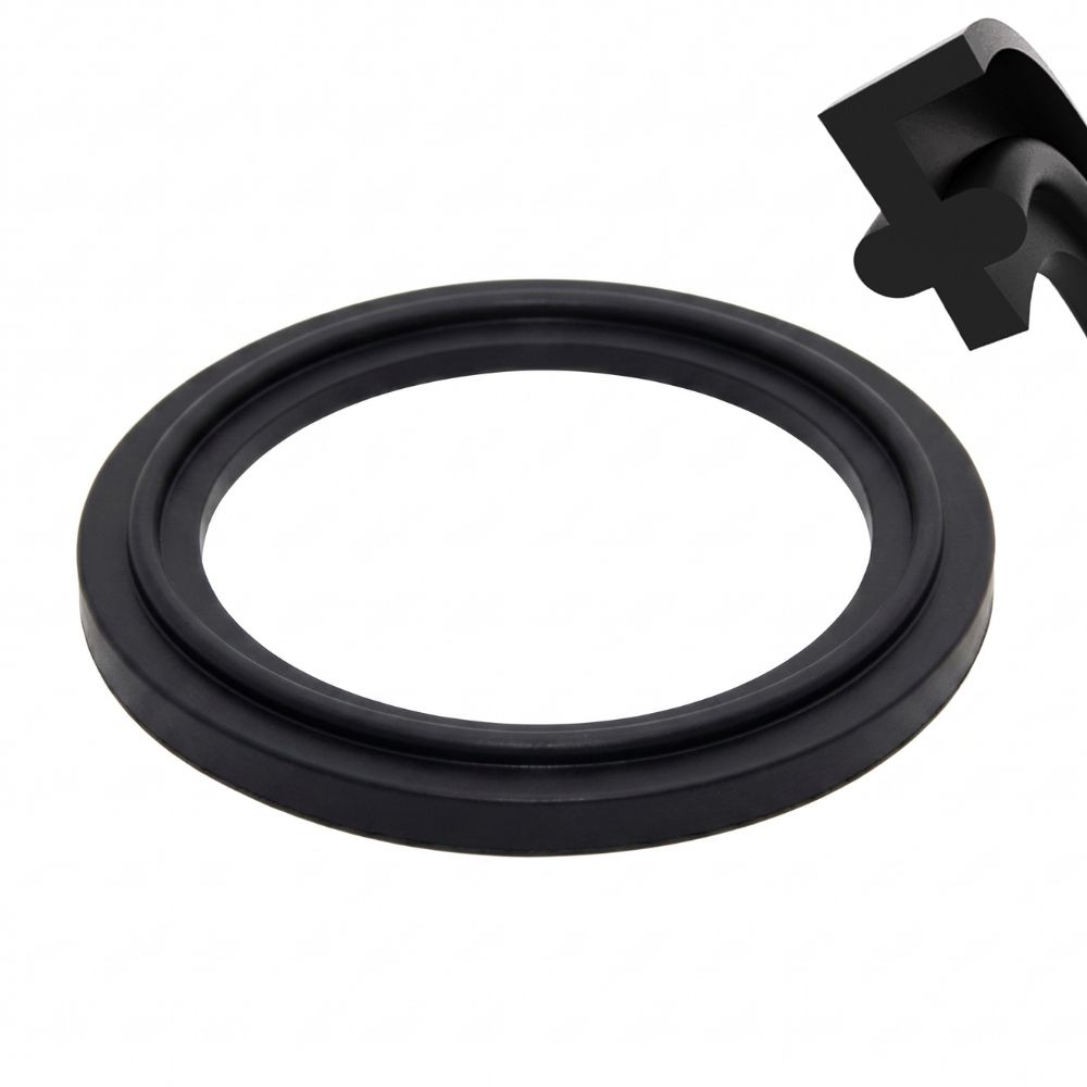 Clamp union gasket, EPDM, ASME-BPE, with lip