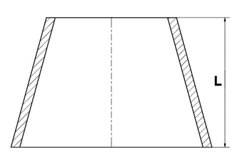 Reducer - concentric, DIN