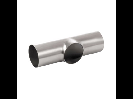 Stainless te with short branch, stained on the inside and ground on the outside. Comes with smooth ends and meets DIN 11852 standard. Order here!