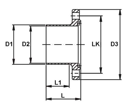Flange nut, DIN, 11864-2, series C
