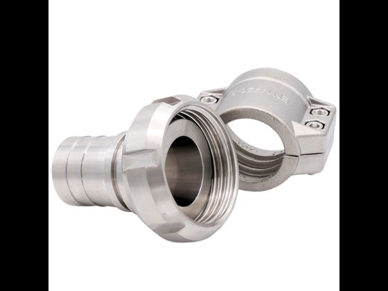 Alfotech's SMS union nut is made of high quality stainless steel. Supports connections between 25.0 mm and up to 102.0 mm. Order via our webshop here.