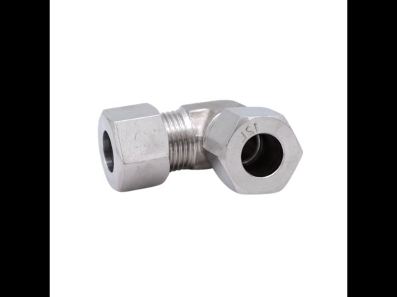 Durable stainless steel elbow union for hygienic food applications. Works from -40°C to +120°C without pressure reduction. Order here!