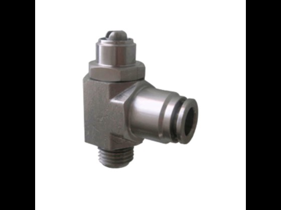 Push-in unidirectional flow regulator made of stainless steel AISI 316. Incl. Viton gasket. Suitable for compressed air hoses. Up to +150°C/20 bar. Order here!