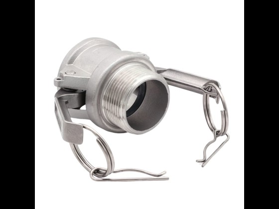 High quality stainless steel Camlock female coupling type B. Can be used for various liquid or gas lines. Order here.
