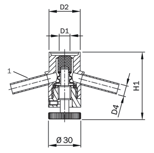 Sampling valve without rinsing connection