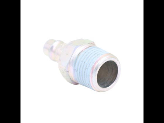 Compressed air coupling nipple (male BSP) suitable for connection to fixed installations. Made of hardened galvanized steel. Cejn 320 compatible. Order here!
