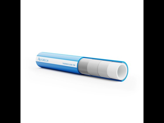 Thermally insulated and antimicrobial hot water hose that withstands up to 30 bar and 100°C. Perfect for demanding cleaning applications. Order here!