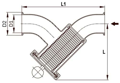 Strainer, Y-type, weld ends