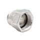 Welding fitting for metal bellow hoses, BSP nut flat seat