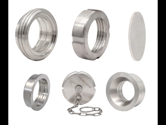 DS union parts made of stainless steel, ideal for the food industry. Perfect for hygienic and reliable connections. Order here!