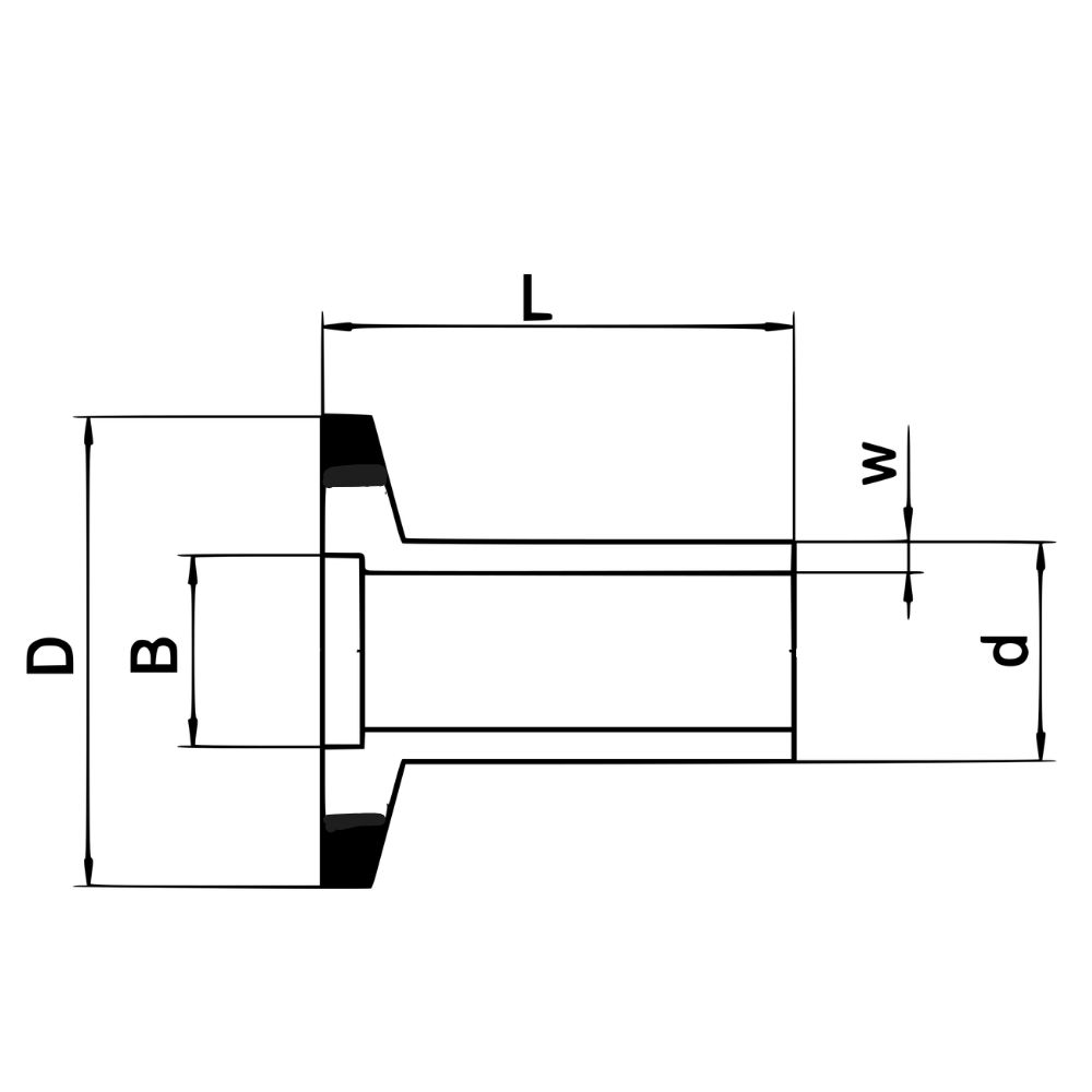 Vacuum flange, KF