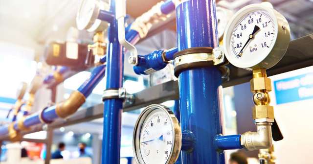 Industrial piping system with barometers