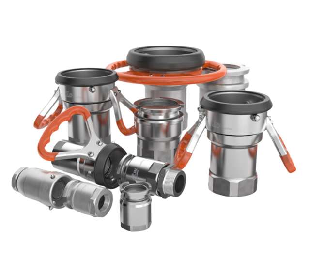 Collage of dry break couplings