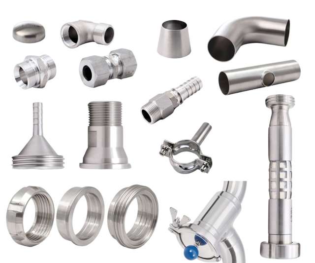 Stainless BSP- and dairy fittings