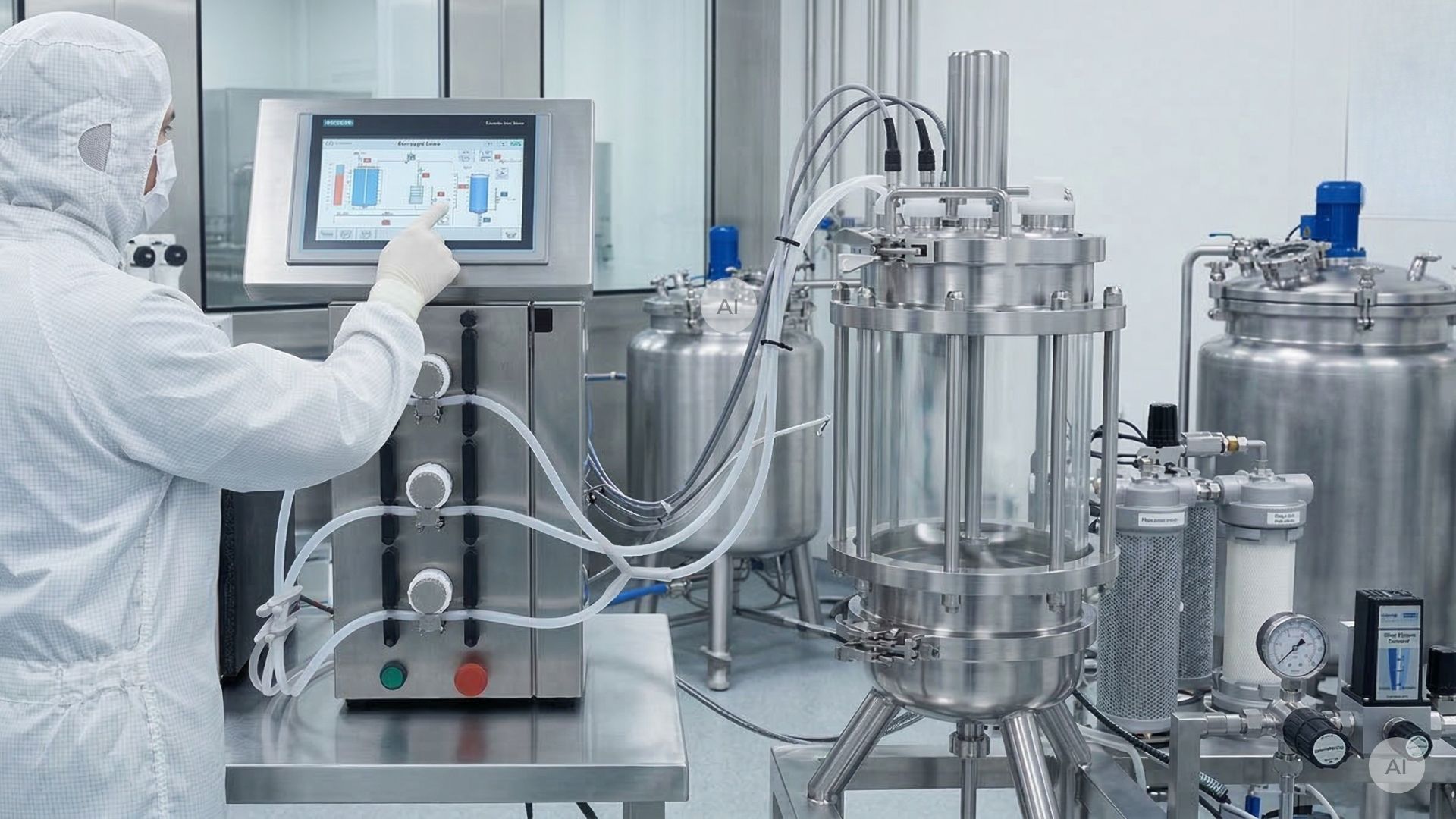 single-use system in a pharmaceutical production environment
