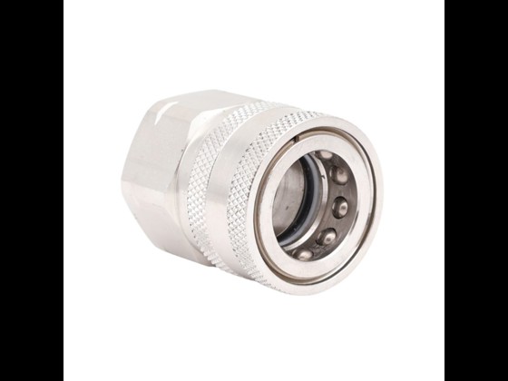 Stainless Snap-Tite high-pressure coupling housing (female BSP) suitable for high-pressure systems up to 210 bar, temperature up to 150°C. Order here!