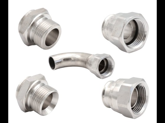 Large selection of welding fittings for metal bellow hoses, many sizes. Our welding fittings are of the highest quality and made for the process industry.