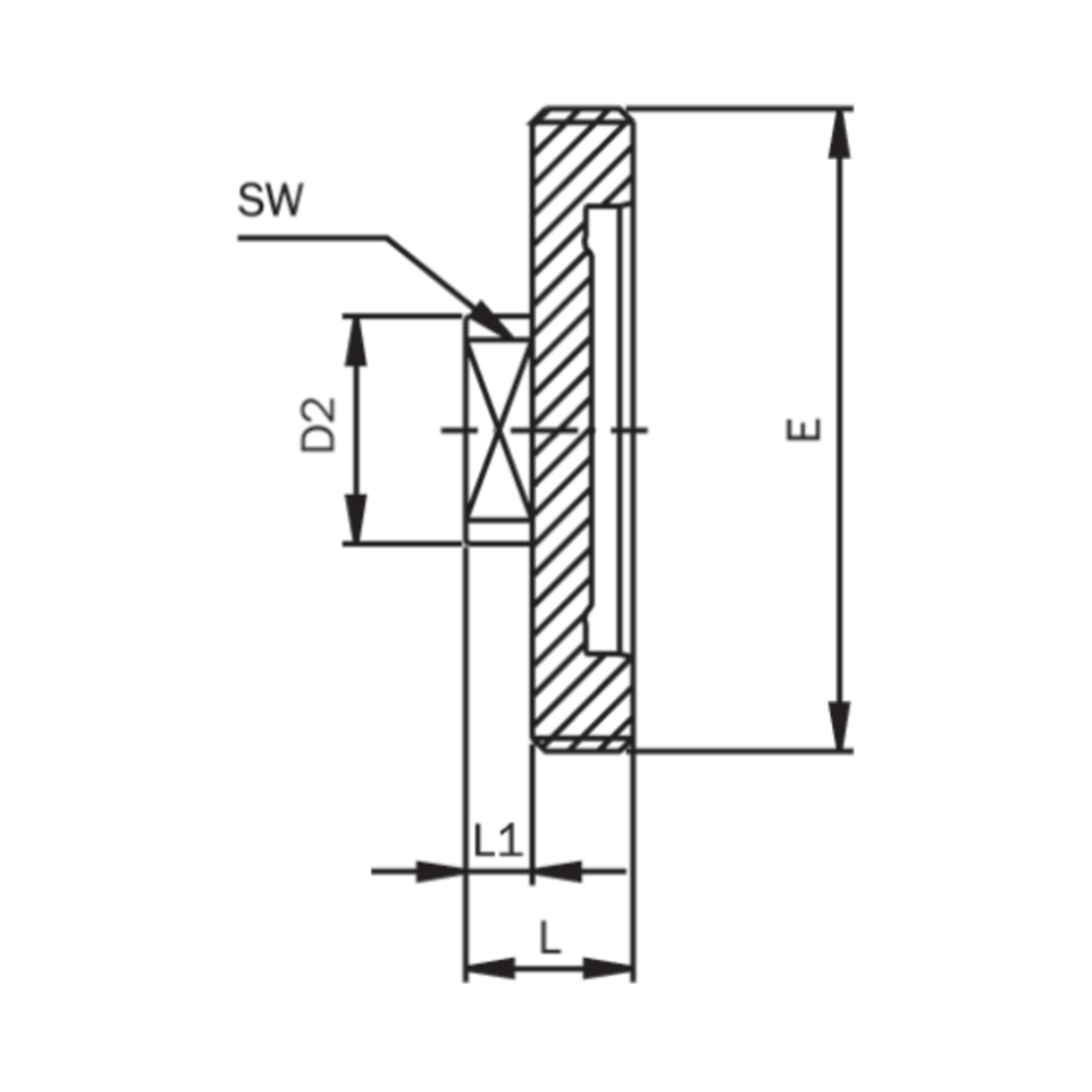 Blind nipple, aseptic DIN 11864-1, series C, inch