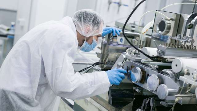 man working in industry