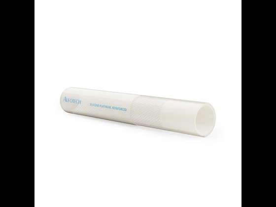 FDA-approved, reinforced silicone hose with cross-braiding. Platinum-cured and shore 70 hardness, ideal for demanding applications. Order here!