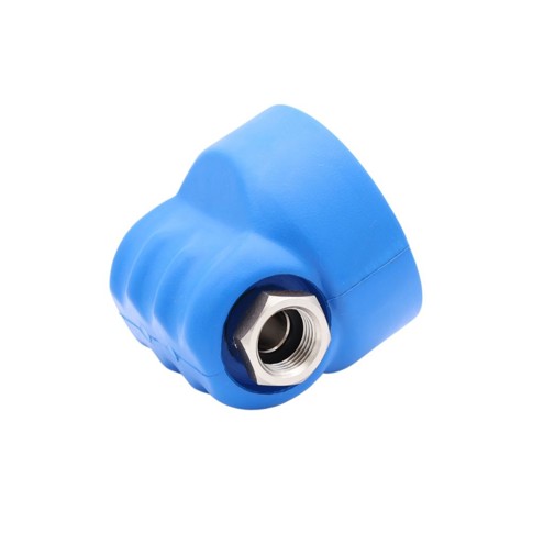 Low-pressure valve with cast-in ball valve