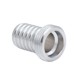 Water hose nipple with male BSP thread, chromed